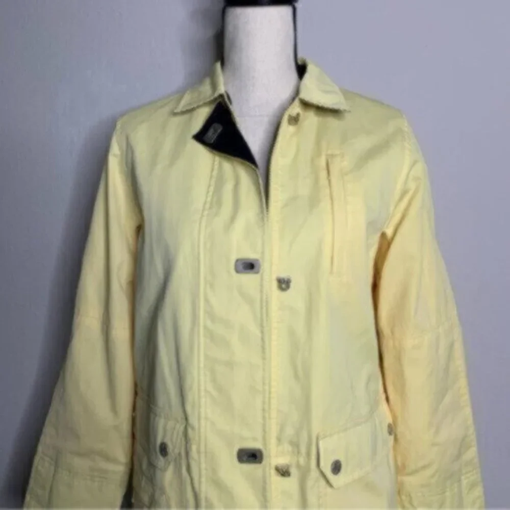 Talbots Yellow Vintage All Weather Parka Rain Coat
